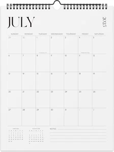 Wall Calendar 2025-2026, 18 Monthly Wall Calendar from July 2025 to December 202 - Picture 1 of 12