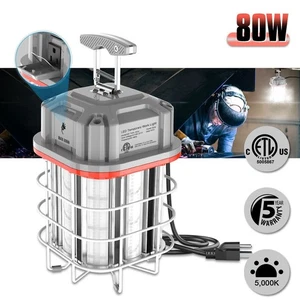 80W LED Construction Temporary High Bay Work Light Linkable Daylight 5000K ETL - Picture 1 of 11