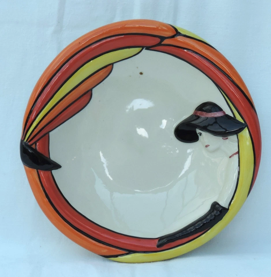 Lorna Bailey Old Ellgreave Pottery Art Deco Lady Dish - Image 1 of 4