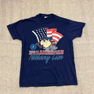 Camicia vintage Penn State Nittany Lions uomo grande blu anni 90 diavolo della Tasmania - Foto 1 di 8