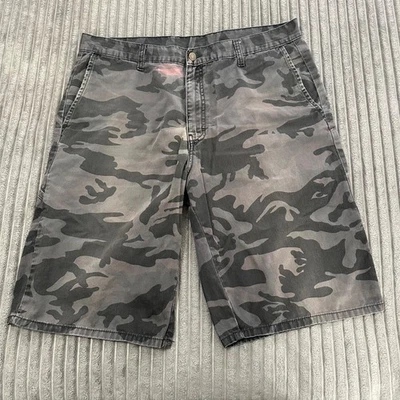 Dickies Shorts Mens 38 Green Camo Flat Front Grunge Skater Casual Y2K - Image 1 of 4