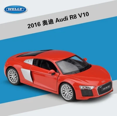 Audi R8 V10 1:24 Scale Diecast Metal Model Car Welly Brand New - Image 1 of 4
