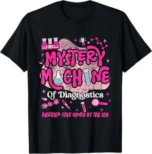 Mystery Machine of Diagnostics Lab Week 2025 Med Lab Tech T-Shirt Hoodie - Picture 1 of 16