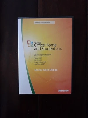 2007 MICROSOFT Office Home and Student / Service Desk Edition with Product Key - Image 1 of 3