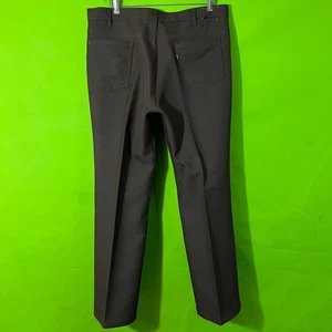 36 70s Levis Brown Dress Pants Trousers Office Formal Workwear - Picture 1 of 9
