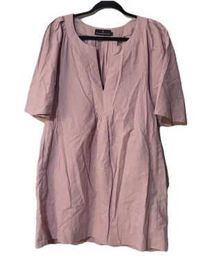 Tuckernuck POMANDER PLACE Women’s Sz M FINLEY Dress Orchid Pink Flutter Sleeve - Image 1 of 4