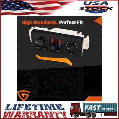 AC Heater Climate Control Module For Chevy GMC Cadillac W/ Manual AC 599210XD - Image 1 of 4