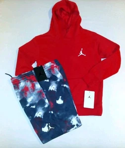 Jordan Boys Youth 2pc Hooded Jogger Short Set - Small - Picture 1 of 8