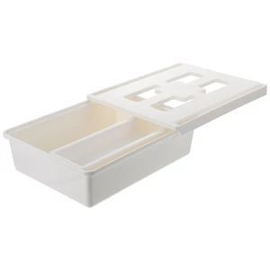 Caja de almacenamiento debajo de la mesa organizador estacionario para escritorio cajón autoadhesivo oficina - Imagen 1 de 11
