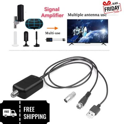 Antenna Amplifier HDTV Amplifier Low Noise Signal Booster TV Antenna Digital - Image 1 of 4