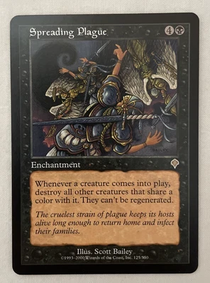 1x Spreading Plague Invasion MTG Magic the Gathering LP/NM - Image 1 of 2