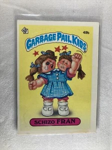 Garbage Pail Kids 1985 - Schizo Fran (49b) Serie 1 GPK EE. UU. - Brillante #49b E2 - Imagen 1 de 10