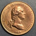 New ListingG Washington Us Mint 1789 Indian Peace & Friendship Bronze Medal 34mm 21g A1759