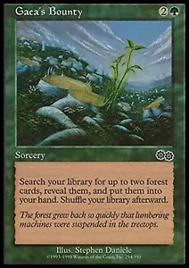 MTG 1998 GAEA'S BOUNTY - SORCERY - MAGIC THE GATHERING CARD - Picture 1 of 2