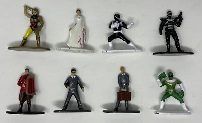 "Lote de 8 figuras de Jada nano 1,5"" mini figura de metal fundido a presión Power Rangers Harry Potter" Foto 1 de 4