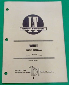 I&T weiß W-3 Werkstatthandbuch für 2-30 & 2-35 Traktoren - Bild 1 von 10