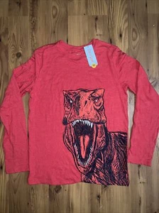 Camiseta Top Gat & Jack Niños Mangas Largas Roja Talla XL (16) Dinosaurio - Imagen 1 de 7