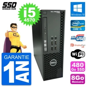 PC Dell Precision T1700 SFF Intel Core i5-4570 RAM 8Go SSD 480Go Windows 10 Wifi - Bild 1 von 13