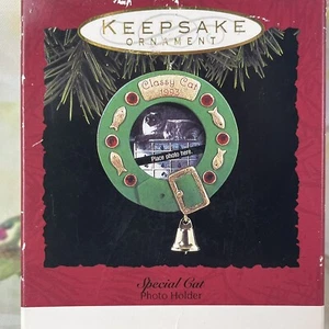 NEW Hallmark SPECIAL CAT Brass Handcrafted Keepsake Christmas Ornament 1993 - Picture 1 of 10