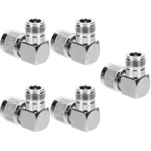 5 PCS Rechtswinkel -Ellbogenadapter Koaxialadapter Coax Extender - Zdjęcie 1 z 12