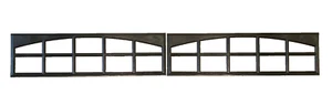 2 Amarr Cascade Replacement Inserts for Long Panel Amarr Garage Doors Black     - Picture 1 of 5
