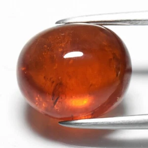 💎 5,61ct Ovaler Cabochon Natürlicher Orange Spessartit Granat - Nigeria Edelstein - Bild 1 von 4