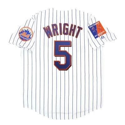 MAJESTIC David Wright 2004 New York Mets Men's Home White Jersey w/ Shea 40th Patch