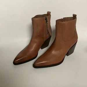 Sam Edelman Wendall Damen-Stiefeletten whiskeybraun Leder Freizeit Größe 6 M - Bild 1 von 8
