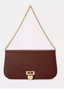 NEU Lauren Ralph Lauren Leder Medium Gerber Schulter braun 325 $ - Bild 1 von 6