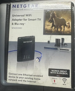Netgear Wi-fi Adapter Universal Wireless Internet TV & Blu Ray Ethernet WNCE2001 - Picture 1 of 1