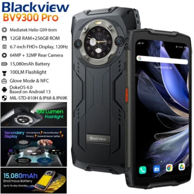 Blackview BV9300 PRO 4G LTE Rugged Phone Android Waterproof Flashlight Unlocked - Image 1 of 4