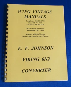 Vintage EF Johnson Viking 6N2 Converter Manual - Zdjęcie 1 z 5