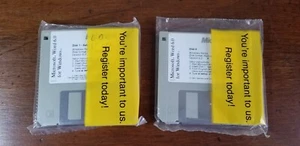 Microsoft Windows Word 6.0 3 1/2” 3.5" Floppy Disk - SEALED - 1994 7xDisk Set - Picture 1 of 2
