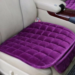 Universal Car-Front-Row Seat Cover Pad Anti-slip Plush Lattice Protector Cushion - Picture 1 of 18