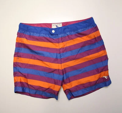 Ted Baker Men's World's Your Lobster Stripe Board Shorts Swim Trunks sz 4 - Image 1 of 4