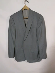 Ermenegildo Zegna Trofeo 600 Mila Wool Silk Grey Blazer Sport Coat Mens 52L - Picture 1 of 10