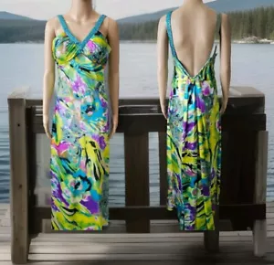 Speechless Womens Juniors Evening Gown Multicolored blue Sequins dress Size M - Picture 1 of 15