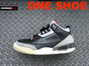 Nike Air Jordan Retro 3 Men Size 11 Black Cement 854262-001 ONE LEFT SHOE ONLY - Picture 1 of 12