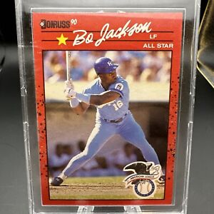 1990 Donruss 🔥 Bo Jackson #650 Baseball DOUBLE ERROR Card, NO "TM" NO INC (.)
