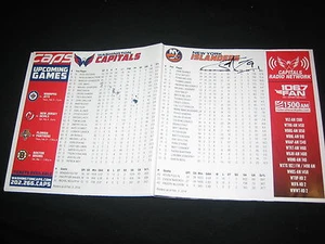 JOHN TAVARES ISLANDERS LEGEND AUTHENTIC HAND SIGNED AUTOGRAPHED HOCKEY PROGRAM - Picture 1 of 4