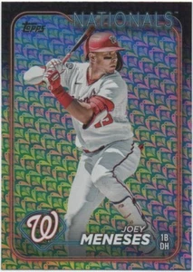 2024 Topps Series 1 Baseball JOEY MENESES Easter Holiday Foil #142 Nationals - Picture 1 of 2