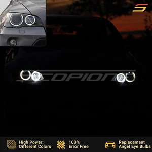 Scopione Angel Eyes Headlight H8 LED Bulbs for BMW 07-10 X5 - E70 X5M Pre-LCI - Foto 1 di 31
