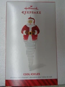 2014 Hallmark Keepsake - Cool Icicles Santa Ornament - Picture 1 of 1