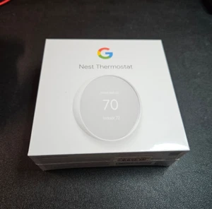 Google Nest Smart Thermostat, Snow. Brand New, Factory Sealed, Unopened. - Picture 1 of 4