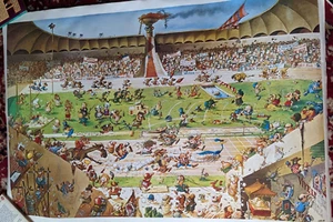 Jean Jacques Loup Lithograph Poster 'Commedia Olympia' - Picture 1 of 13
