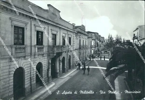 ci367 cartolina s.agata di militello via medici municipio provincia di messina - Foto 1 di 2