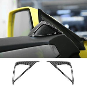 Cubierta de altavoz pilar A decoración de marco para Chevy Camaro 2010-2015 fibra de carbono - Imagen 1 de 12