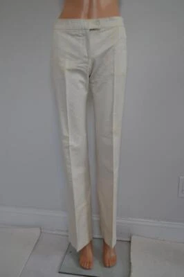 Stella McCartney Cream Cotton Floral Flare Pants, Sz 40 - Image 1 of 4
