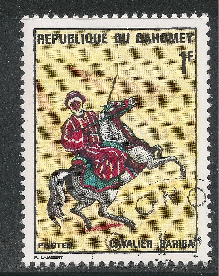Dahomey #277 (A57) VF USED - 1970 1fr Bariba Warrior  - Image 1 of 1