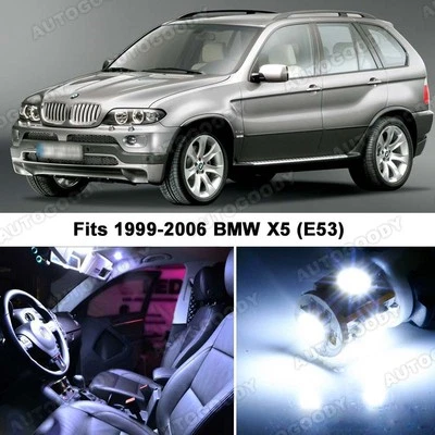 Paquete interior de 18 luces LED blancas de xenón premium actualización para BMW X5 Foto 1 de 4